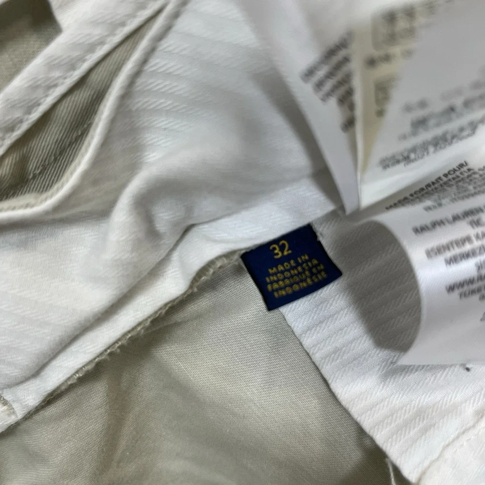 Polo Ralph Lauren Shorts Men's 32 Khaki Stretch Classic Fit Chino